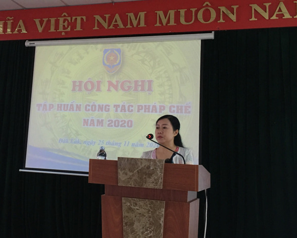  Sở Tư pháp Đắk Lắk tổ chức hội nghị tập huấn công tác pháp chế năm 2020