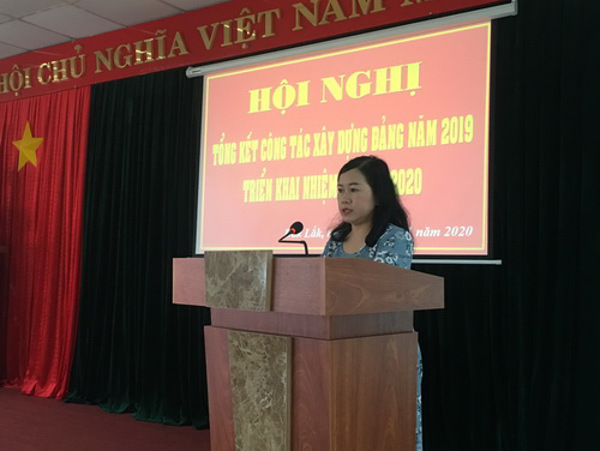 Đảng bộ Sở Tư pháp tổ chức Hội nghị tổng kết công tác xây dựng Đảng năm 2019, triển khai nhiệm vụ công tác Đảng năm 2020