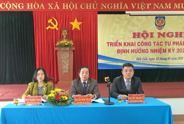 Hội nghị triển khai công tác tư pháp năm 2021, định hướng nhiệm kỳ 2021-2025